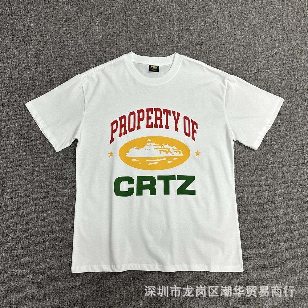 Cross-border Corteiz tide brand Alcatraz summer retro printing men's and women's trend loose casual short-sleeved T-shirt