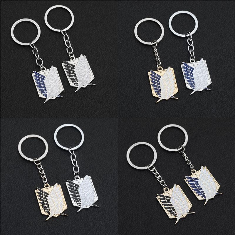 Attacks On Titan Cosplay Scouting Keychain Liberty Wing Keyring Unisex Jewelry
