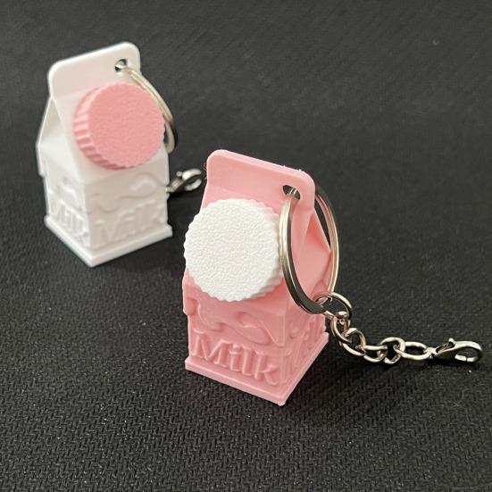 Брелок-подвеска в виде коробки из-под молока, мини-коробка для хранения таблеток в форме коробки из-под молока, портативная