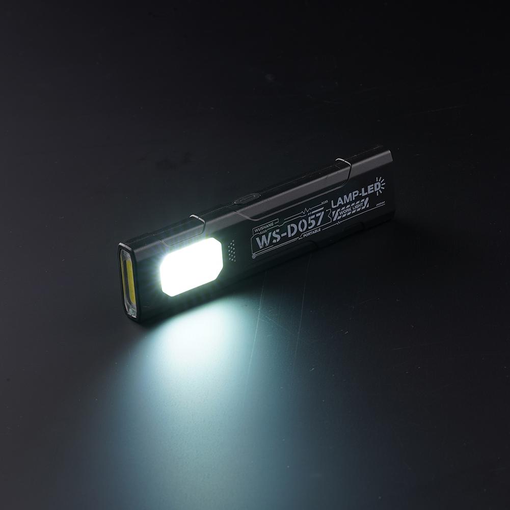 D057 Портативный светодиодный фонарик с USB-C зарядкой, COB-фонарь для ремонтных работ с клипсой для ручки, наружное освещение, аварийное освещение