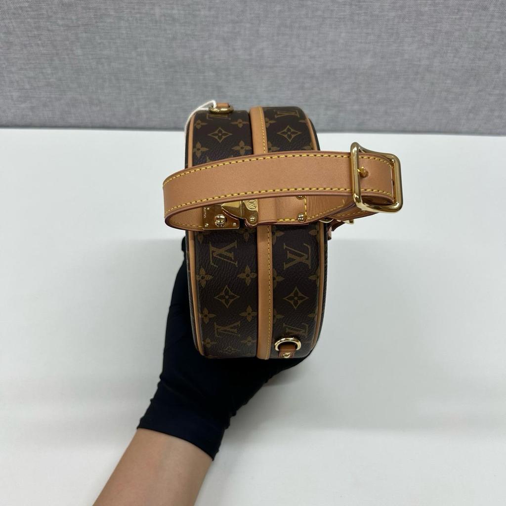 [Б/У] Маленькая Шляпная Коробка Monogram Canvas Кожаная Сумка на Плечо Средняя - Отличное Состояние #B8TCD2