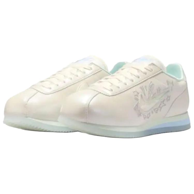 Nike Cortez Удобные Универсальные Низкие Повседневные Кроссовки Lifestyle Женские Белые IU0528-114