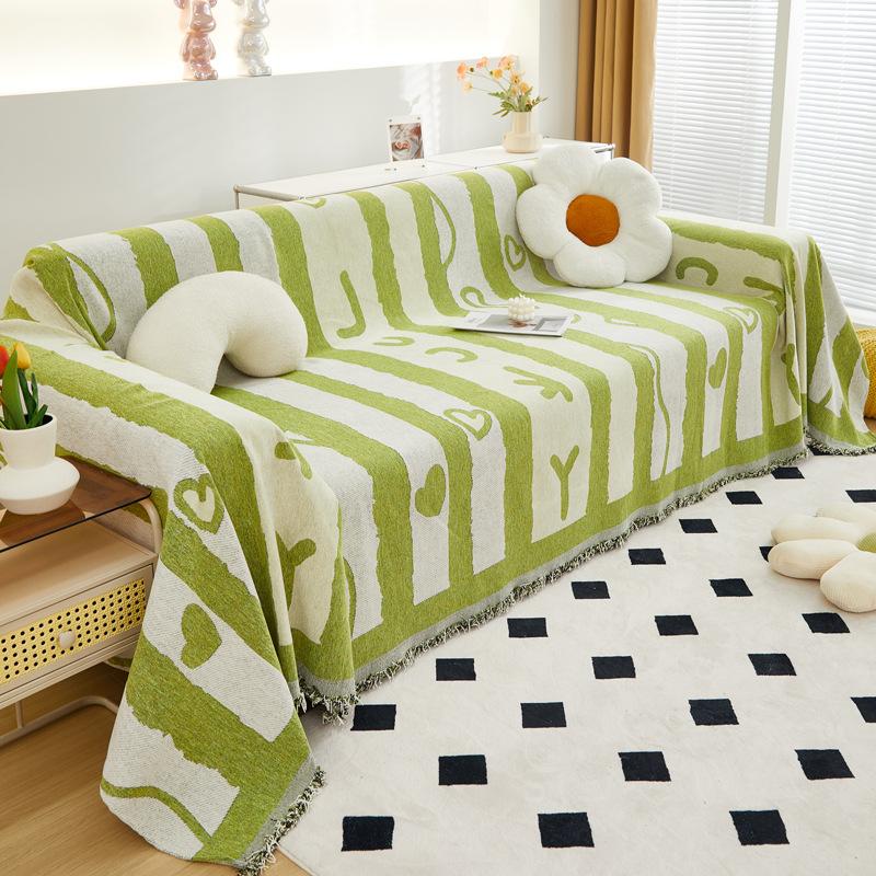 Chenille Sofa Towel Four Seasons Universal Living Room Sofa Cover Double-Sided Non-Slip Sofa Cover Towel