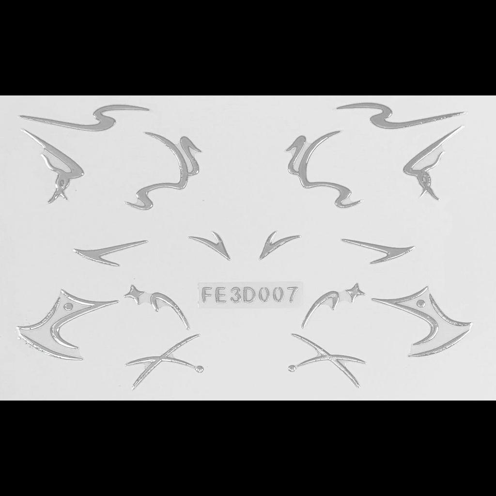 Лазерная подводка для глаз, 3D трехмерная рельефная наклейка-бабочка для макияжа глаз, сценическая наклейка-татуировка