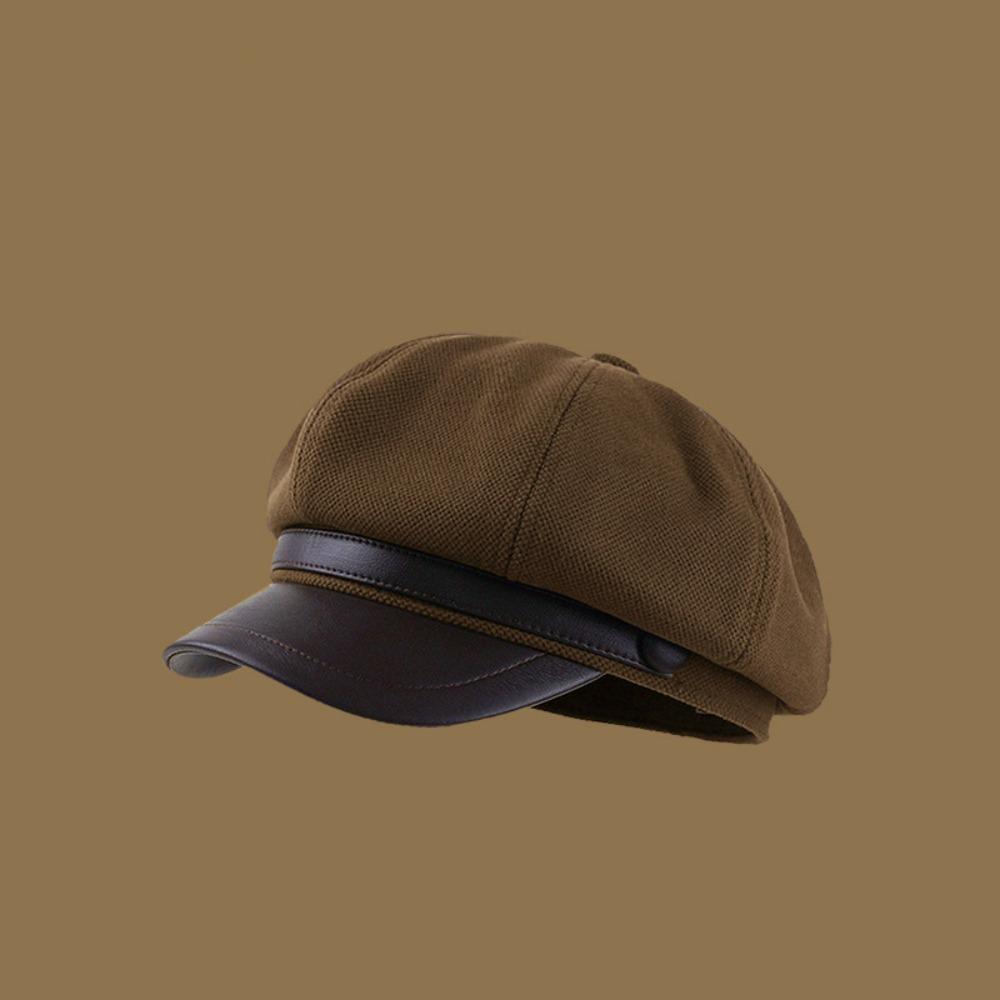 Повседневный берет из искусственной кожи, берет художника в стиле ретро, модный женский берет, для девушки