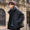 Winter New Tooling Hooded Down Jacket Men's Trendy Brand Loose Senior Men's Outdoor Warm Jacket