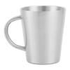 300ml Portable Mug 304 Stainless Steel Double Walled Insulated Coffee Beer Cup with HandleMatte