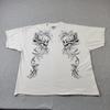 Мужская футболка MMA Elite 3XL XXXL Белая VTG Y2K Графика Череп Панк