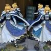 Аниме-товары Fate Stay Night Король Артур Альтолия Пендрагон Броня Сэйбер Стоячая Поза 27 см Фигурки Действия Украшение Модель Игрушки
