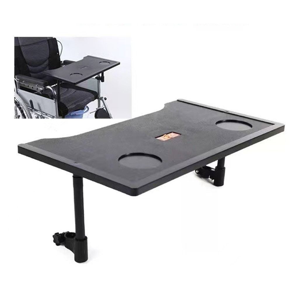 Lightweight Wheelchair Tray Table Waterproof Detachable Wheelchair Dining Table Easy To Install Wheelchair Desk Lap Board