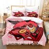 3D Print Alastor Game Bedding Set Single Twin Full Queen King Size Bed Set Adult Bedroom Duvetcover Sets Anime Bed Sheet Se