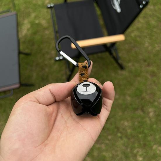 Camping Black Bear Hanging Bell with Carabiner Loud Heavy Duty Outdoor Backpacking Hiking Backpack Belt Hanging Wind Chime Decoration