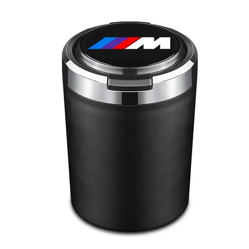 Автомобильная пепельница с логотипом и светодиодной подсветкой для BMW Performance F25 F26 F15 F16 E90 E91 E92 E60 E84 G22 G32 F13 F36 G30 Автоаксессуары