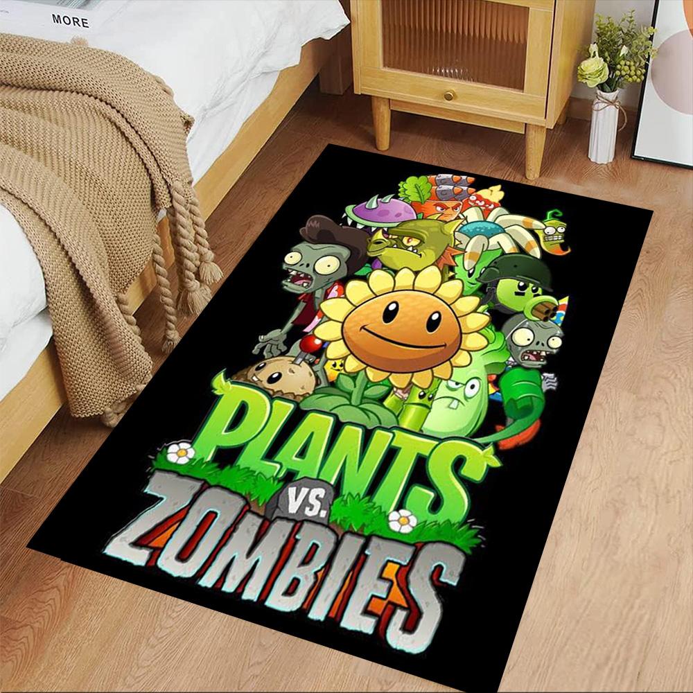 Plants Vs. Zombies Carpet Design for Bedrooms Game Room Dining Room Decorate room Anti-slip Rug Office home decor Perfect Birthday/Christmas Gift Idea