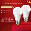 220V E27 7W 9W 12W 18W Led Lamp Auto Smart Infrared Bulb Energy Saving Bombillas Home Porch Microwave Radar Motion Sensor Light