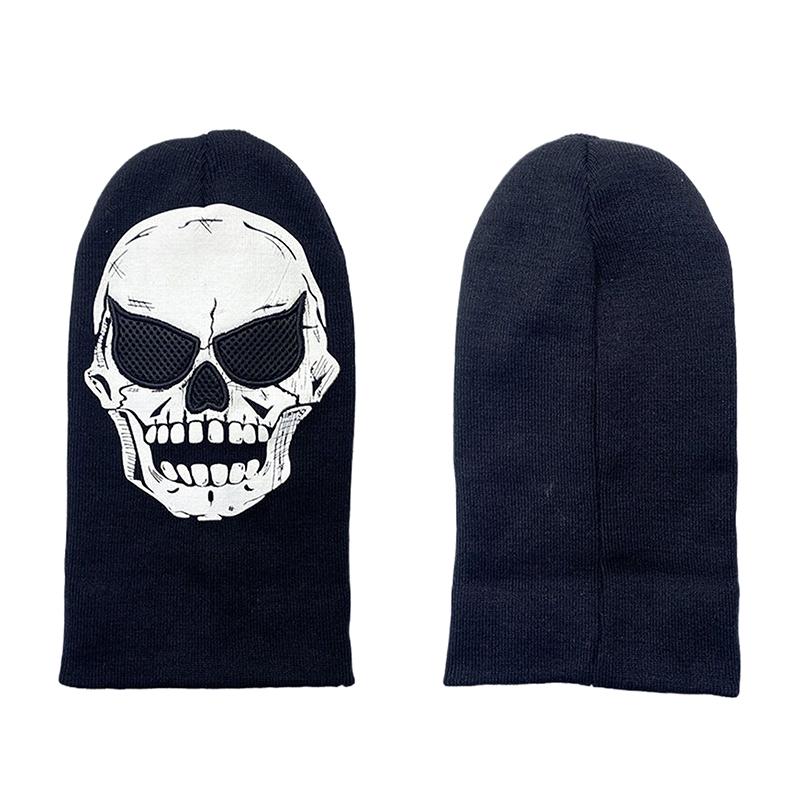 Модные Хэллоуин Скелет Призрак Перчатки Шляпа Креативные Светящиеся Полупалые Полностью Пальцевые Принт Теплые Дышащие Перчатки Подарки