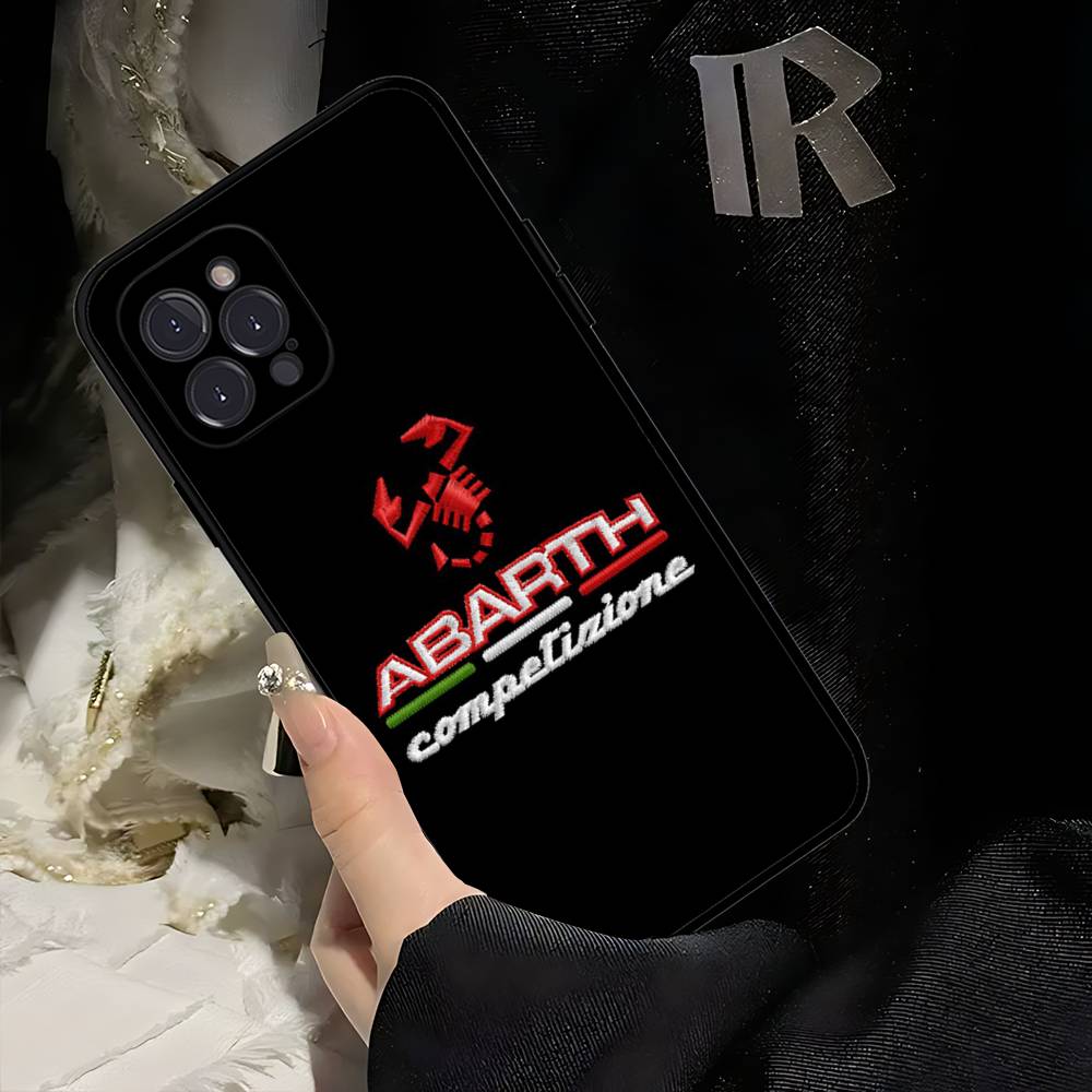 Чехол для телефона с логотипом A-Abarth Для Iphone 17 Air 16 15 14 13 12 11 Pro Max 16 15 14 Plus Мягкий ТПУ чехол