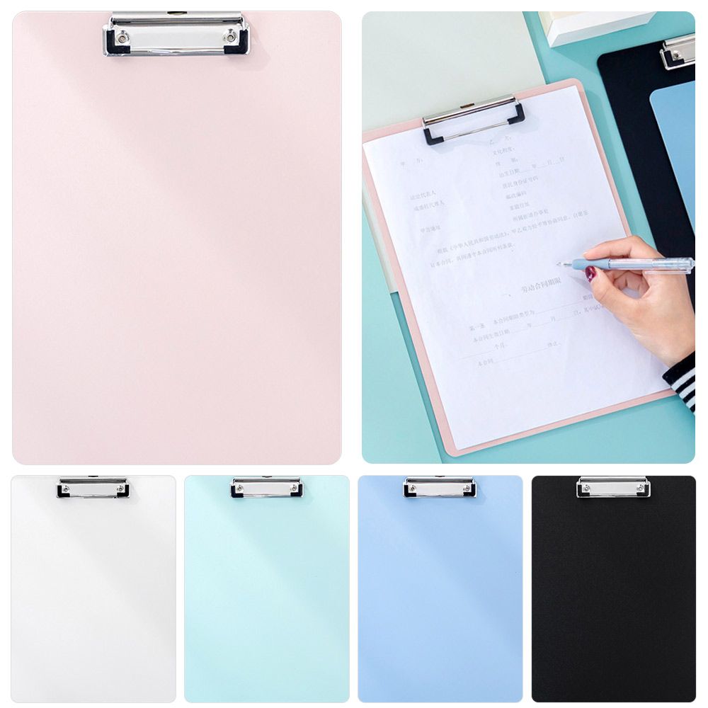 Thicken Office School Supplies Paper Holder A4 Folder Board Memo Pad Clip Clipboard Notebook File