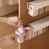 Wall Mount Drawer Organizer for Socks Underwear Switchable 6 Cells Drawer Organizer Pull Out Self-Adhesive Anti Dust Storage Box