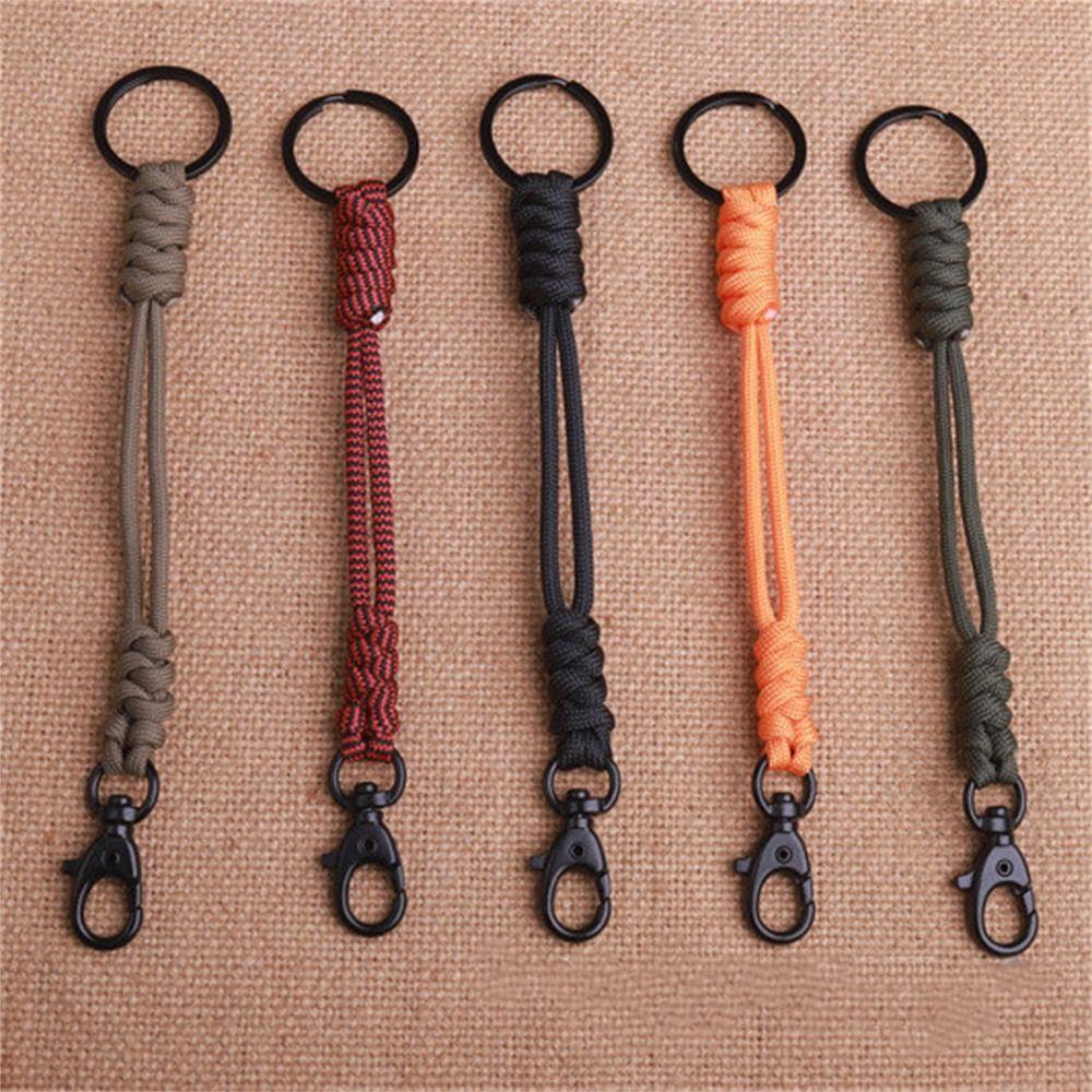 Двойная пряжка паракорд брелок плетеный парашютный шнур брелок аварийный трос