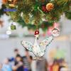 Рождественские подвесные украшения в виде животных Коза Утка Кошка Панда Корова Акриловый многоразовый праздничный декор Рождественская елка Орнамент Подвеска Праздничные принадлежности Подарок