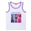 Девочки Аниме Мультфильм K-POP Руми Принт Безрукавная Майка Детская Футболка из Хлопка с Круглым Вырезом Летняя