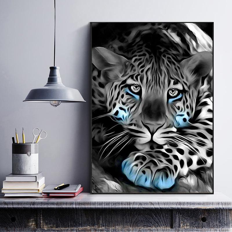 RUOPOTY Картина по номерам Слон, акрил на холсте, уникальный подарок, картина по номерам, лев, животное, украшение для дома