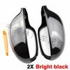 Gloss Black Rearview Mirror Shell for Volkswagen Old Sagitar Golf 5 MK5