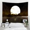 Ocean Moon Natural Scenery Decorative Tapestry Bohemian Hippie Wall Decorative Tapestry Home Decorative Tapestry Tapestry
