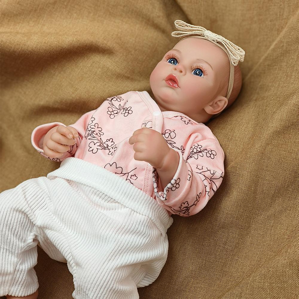 46 см кукла игрушка луг 3D окрашенная кожа Bebe Reborn Baby окрашенные волосы куклы мягкие виниловые тактильные куклы игрушки