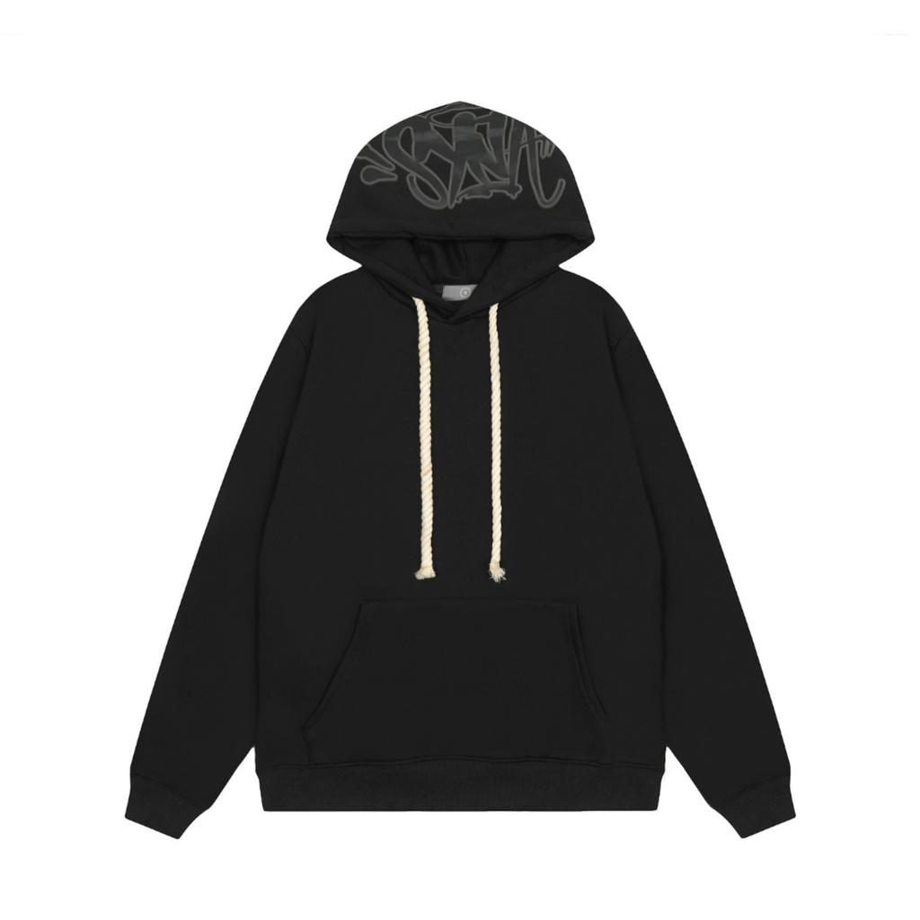 Женская повседневная модная однотонная толстовка со звездами и длинными рукавами с капюшоном и завязками