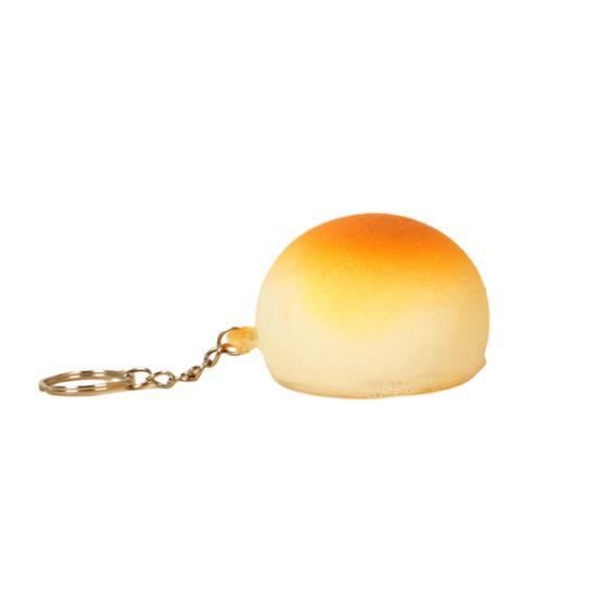 Realistic Golden Bun Squeeze Toy PU Slow-Rising Fidget Food-Themed Design Soft Stress Reliever for Kids Adults Novelty Gift for