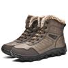Plus Size Winter Outdoors Training Shoes Men's High-Top Hiking Shoes Waterproof Fleece Lined Thickened Snow Boots