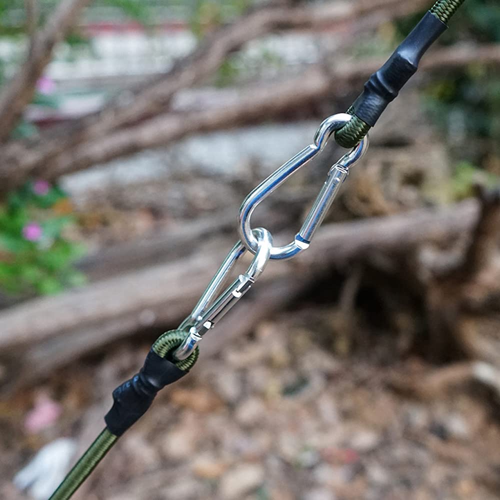 Резиновая веревка для улицы, резиновый трос, алюминиевый трос с карабином, эластичный трос для палатки, велосипеда, мотоцикла, кемпинга, брезент, ветрозащитный эластичный аксессуар