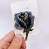 Red And Blue Rose Corsage Fashion High -End Coat Windbreaker Accessories All -Match Anti -Fade Brooch