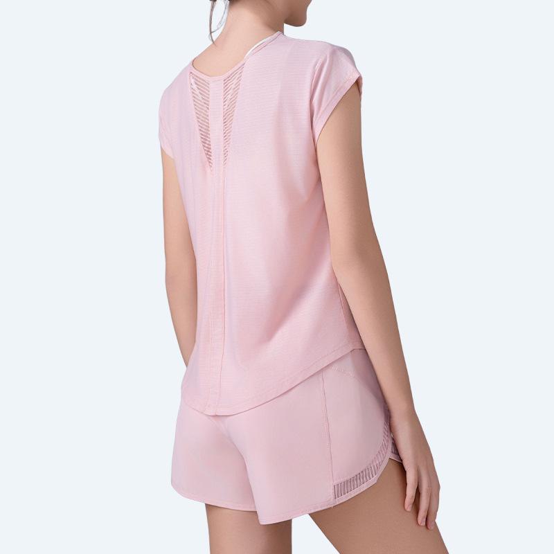 Women's Quick-Dry Yoga & Running T-Shirt - Loose, Comfortable, Slimming, Breathable Short Sleeve for Summer Fitness