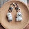 Sea Otter Polar Bear Animal Keychain Resin Cartoon Cute Funny Pendant Bag Box Car Key Ring Jewelry