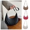 Повседневная сумка из искусственной кожи Tote Underarm Bag Portable Crescent Bag Girls