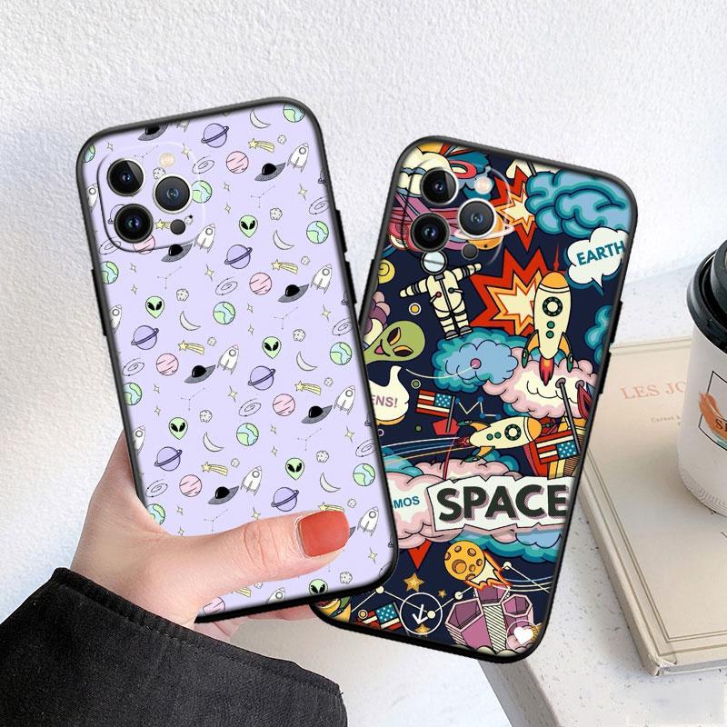 MY25 Space Astronaut Alien UFO Soft Shell Phone Case for Xiaomi Xiaomi Poco M4 M5 M6 M7 X3 X6 X7 F8 Ultra Pro GT NFC