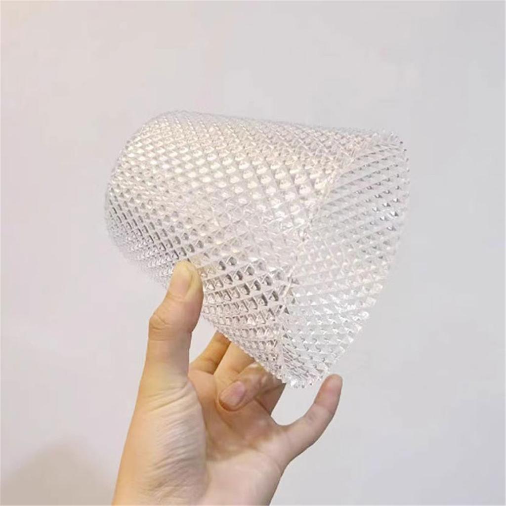 Прозрачный матовый акриловый абажур конусный колокольчик полушаровой узор E27 пластиковый абажур сменная крышка для домашнего ресторана