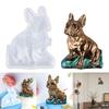 Dog Silicone Molds 3D Animal Resin Mold Large Dog Statue Making Epoxy Casting Mould for Wall Hanging Door Home Decors
