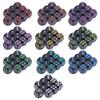 Rounds Corner Six Sided Dices, Pack of 10 Assorted Color 16mm Acrylic Dices