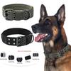 Adjustable Pet Tactical Dog Collar Durable Double Buckle German Shepherd Training Leash and Collar Large Medium Dogs Accessories