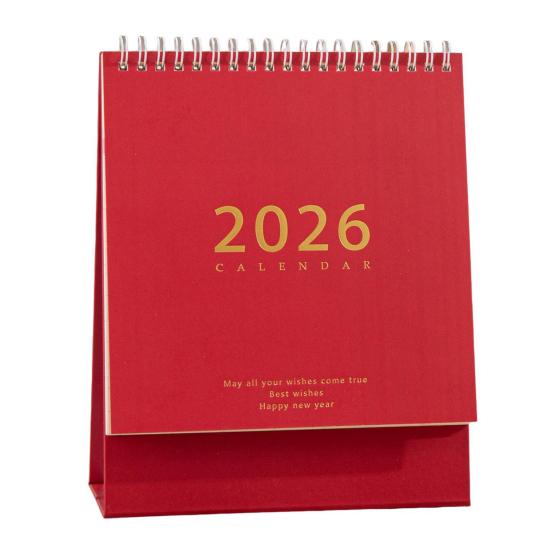2026 Desk Calendar Retro Style Thick Paper Time Management Planner Home Office School Daily Schedule Planner