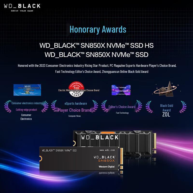 WD Черный игровой SSD SN850X NVMe PCIe 4.0