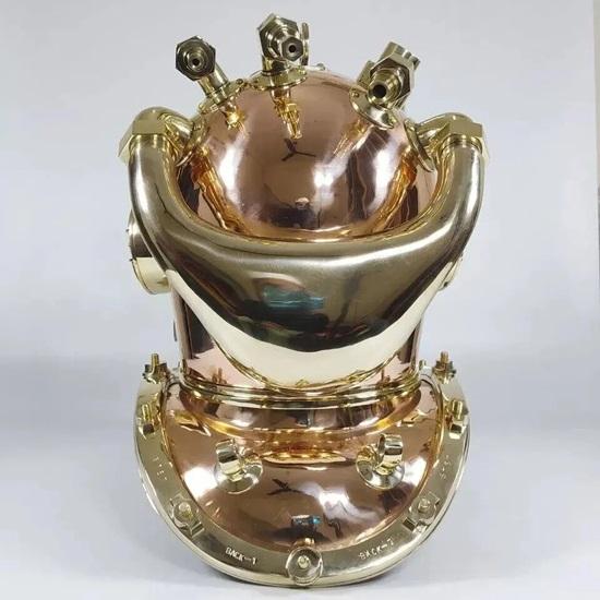 Copper Brass Diving Helmet 55.88 Cm Mark V US Navy Heavy Diving Helmet Gift For Navy Officer, Home, Office Decorative