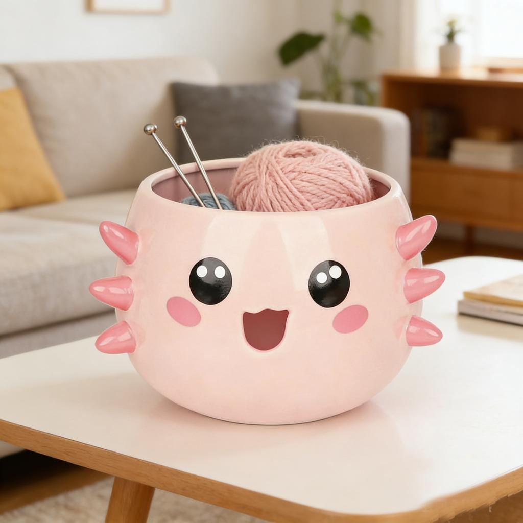 Вязаная шерстяная миска, идеальный подарок для мам и любителей вязания, с и не запутанной пряжей