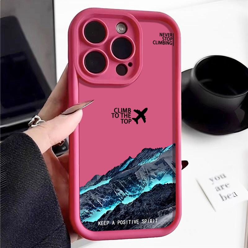 Чехол с узором «Горная вершина» для iPhone 15 16 14 Pro Max 15 16 Plus 11 12 13 Pro 16E XR Противоударный Мягкий ТПУ Чехол для телефона