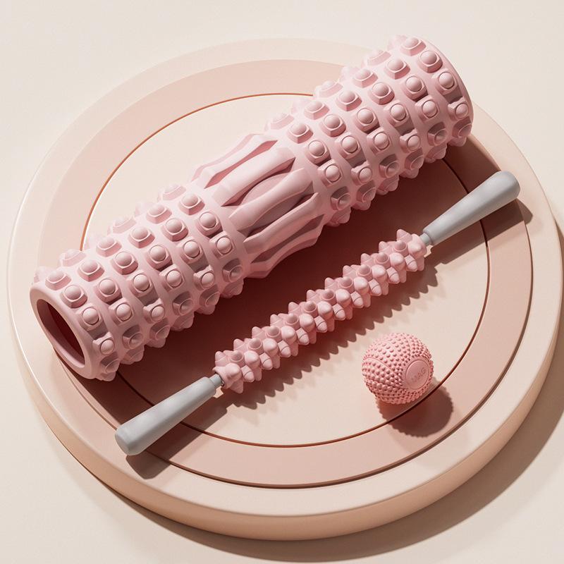 Массажная палочка для йоги, палочка с волчьими зубами, массажный ролик для похудения, релаксация икроножных мышц, артефактный ролик, вращающаяся палочка для бедра, Langya Stick