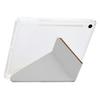 Tablet Case For Samsung Galaxy Tab S10 FE/Tab S9 FE/Tab S9,Y-Fold Stand Pyramid-Patterned Leather+Clear Acrylic Cover with Pencil Holder